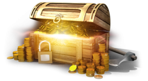 gold treasure box - betsha